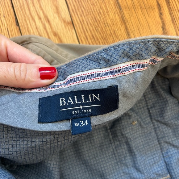 Ballin Men’s Pants, Modern Fit, color khaki, size 34, length 28.5” - Picture 3 of 4